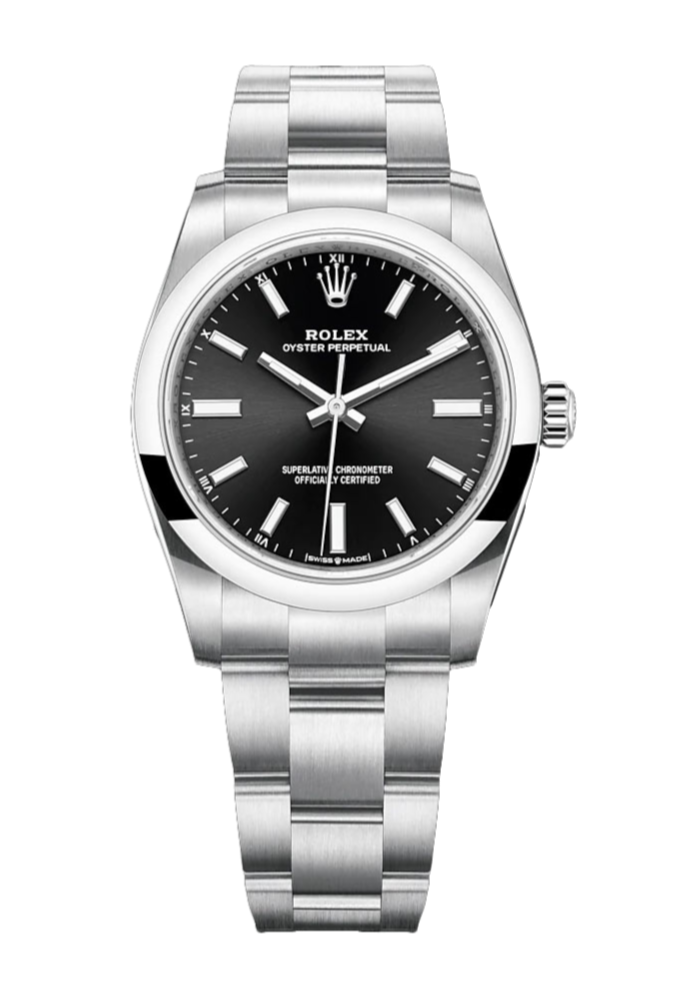 Rolex Oyster Perpetual 124200 Black 34mm Oyster Stainless Steel