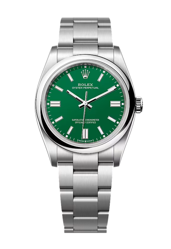Rolex Oyster Perpetual 126000 Green 36mm Oyster Stainless Steel