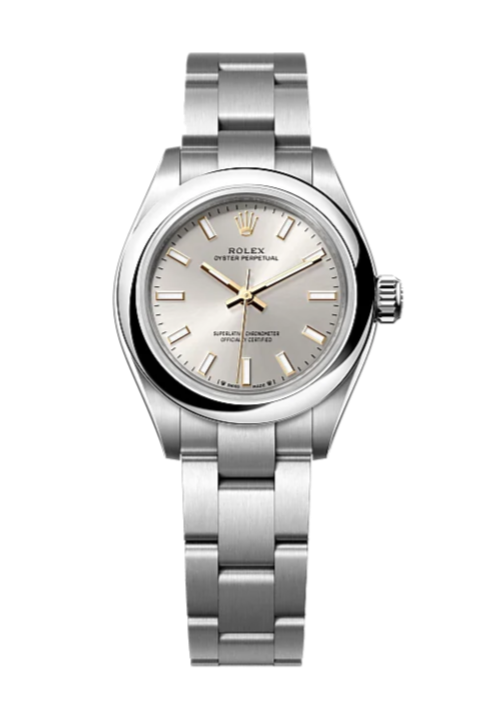 Rolex Oyster Perpetual 276200 Silver 28mm Oyster Stainless Steel