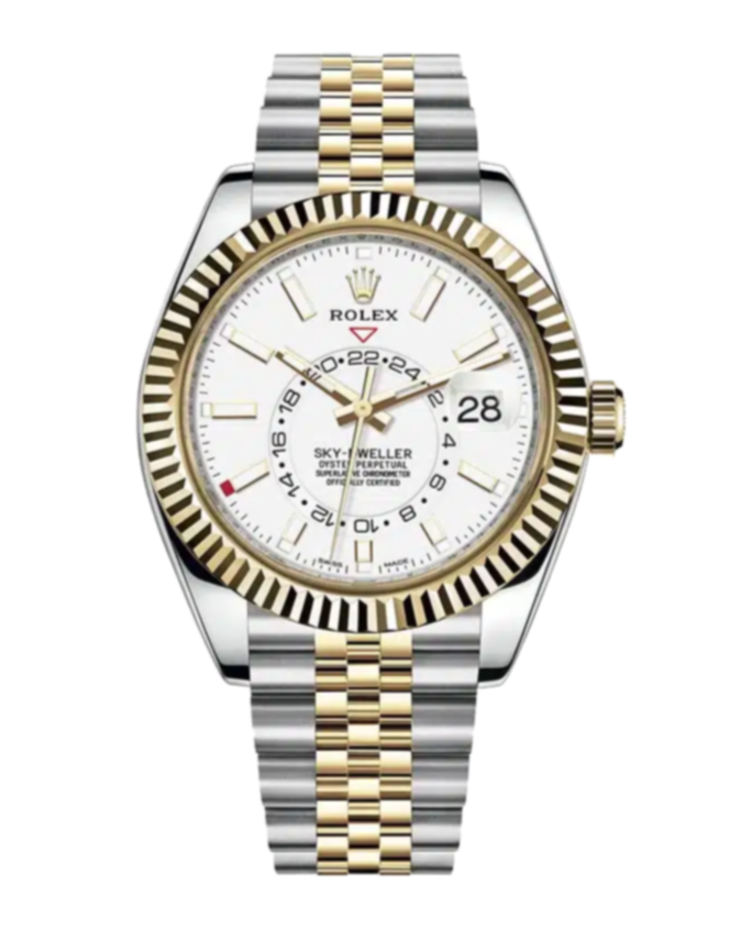 Rolex Sky-Dweller 336933 White 42mm Jubilee Yellow Gold / Stainless Steel