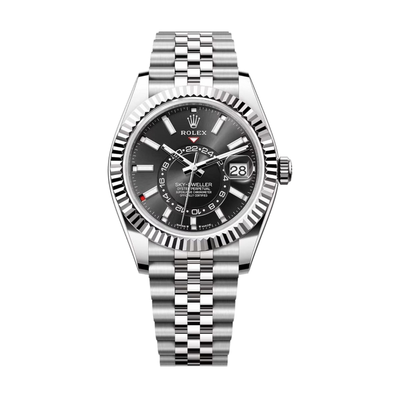 Rolex Sky-Dweller 336934 Black 42mm Jubilee Stainless Steel