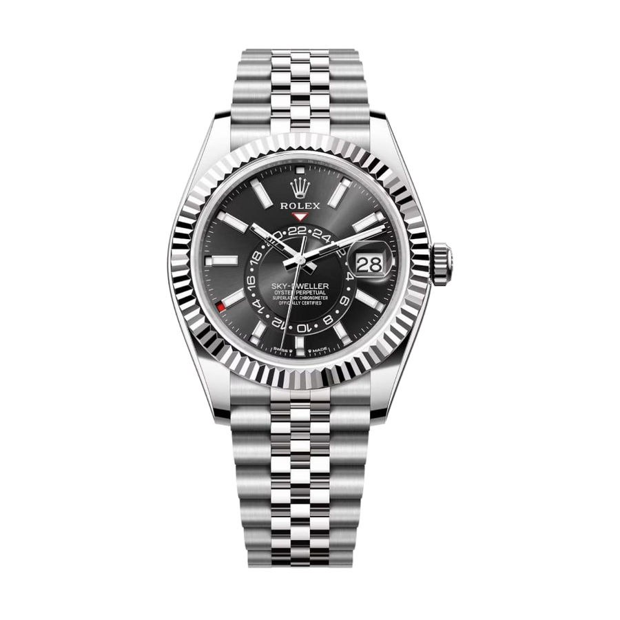 Rolex Sky-Dweller 336934 Black 42mm Jubilee Stainless Steel