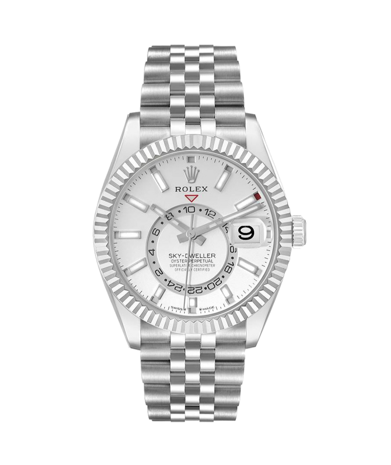 Rolex Sky-Dweller 336934 White 42mm Jubilee Stainless Steel