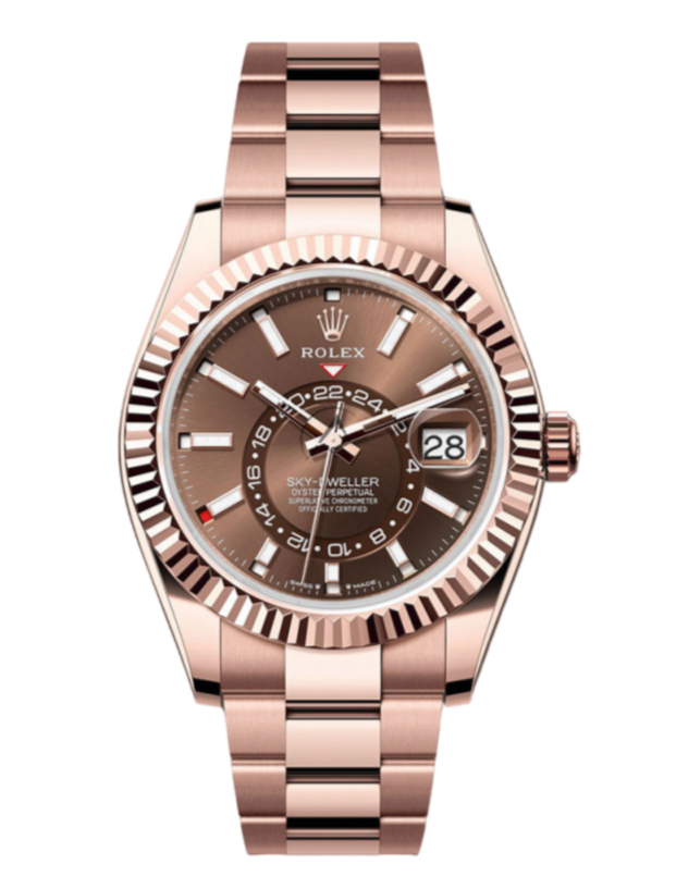 Rolex Sky-Dweller 336935 Chocolate 42mm Oyster Rose Gold