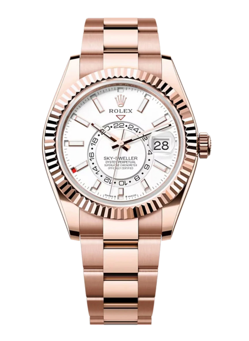 Rolex Sky-Dweller 336935 White 42mm Oyster Rose Gold