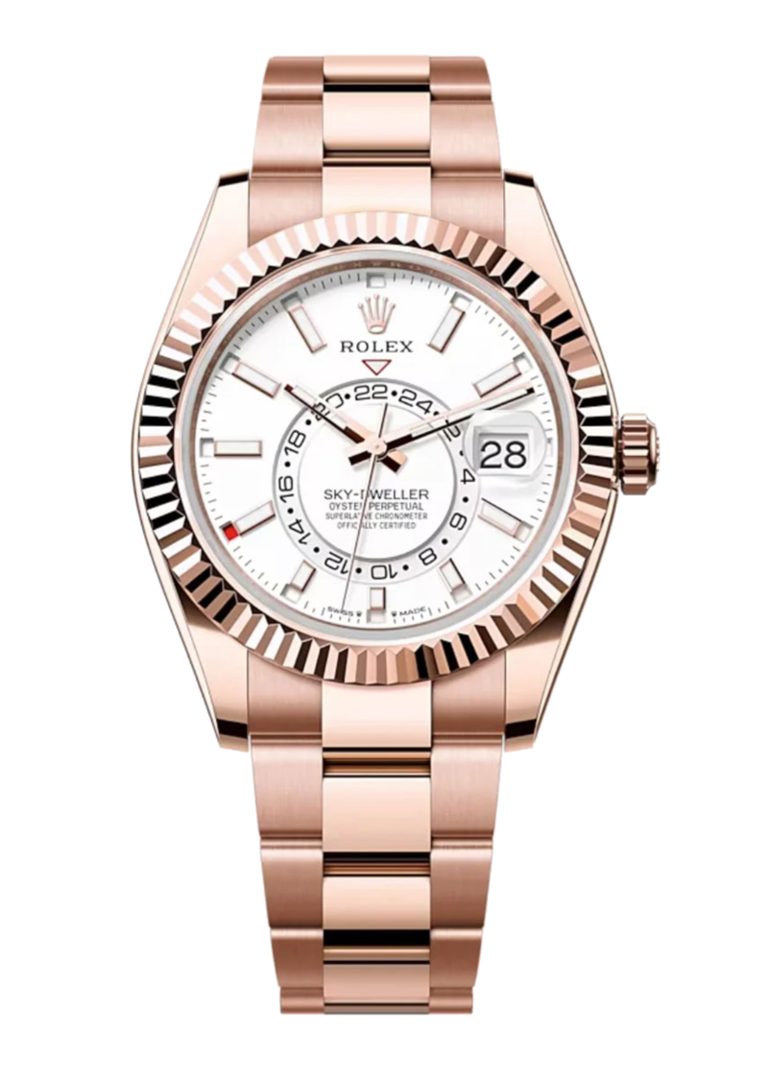 Rolex Sky-Dweller 336935 White 42mm Oyster Rose Gold