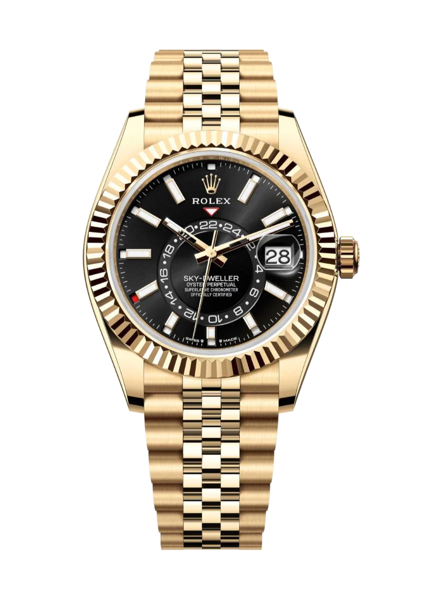 Rolex Sky-Dweller 336938 Black 42mm Jubilee Yellow Gold