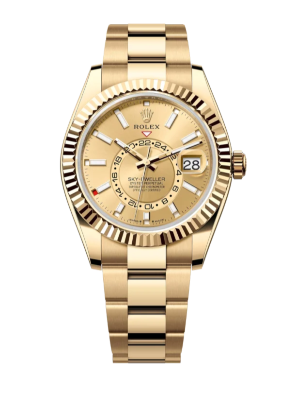 Rolex Sky-Dweller 336938 Champagne 42mm Oyster Yellow Gold