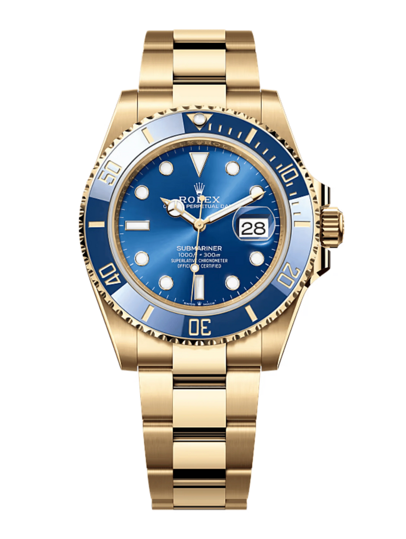 Rolex Submariner 126618LB Blue Date 41mm Oyster Yellow Gold