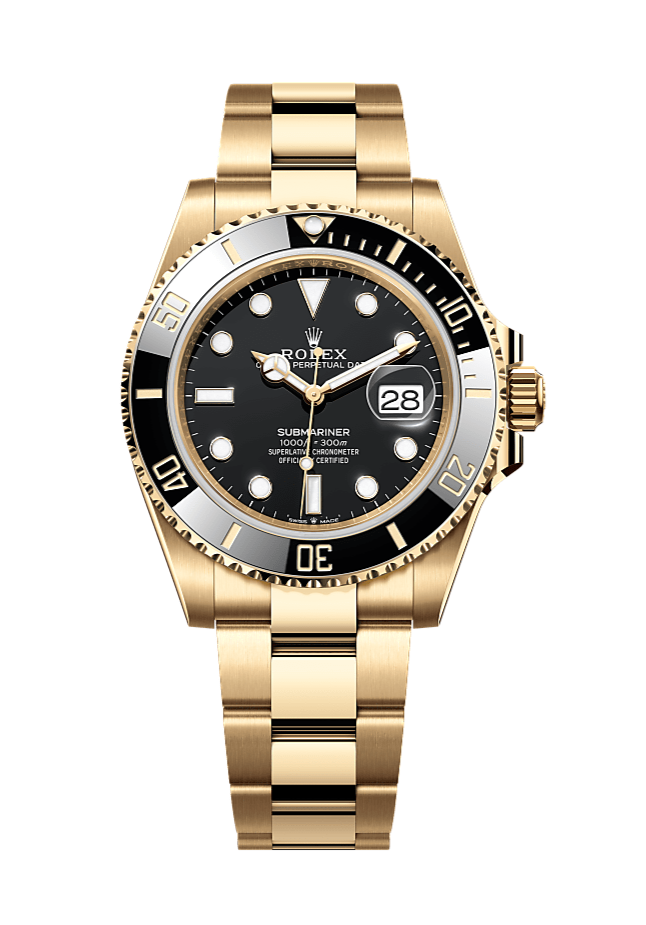 Rolex Submariner 126618LN Black Date 41mm Oyster Yellow Gold
