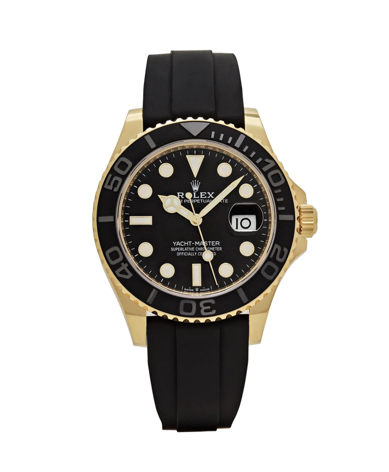 Rolex Yacht-Master 226659 Black 42mm Oysterflex Yellow Gold